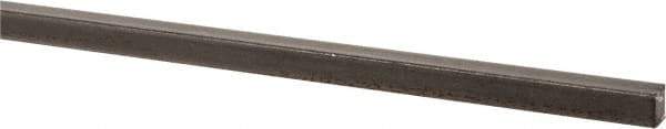 Made in USA - 36" Long x 1/8" High x 1/8" Wide, Key Stock - W-1 (Water Hardening) Tool Steel - Exact Industrial Supply