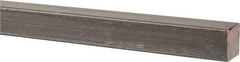 Made in USA - 36" Long x 1/2" High x 1/2" Wide, Key Stock - W-1 (Water Hardening) Tool Steel - Exact Industrial Supply