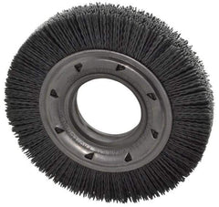 Osborn - 6" OD, 2" Arbor Hole, Crimped Nylon Wheel Brush - 7/8" Face Width, 1-1/16" Trim Length, 6,000 RPM - Exact Industrial Supply