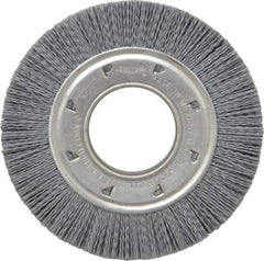 Osborn - 6" OD, 2" Arbor Hole, Crimped Nylon Wheel Brush - 7/8" Face Width, 1-1/16" Trim Length, 6,000 RPM - Exact Industrial Supply