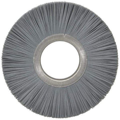 Osborn - 6" OD, 2" Arbor Hole, Crimped Nylon Wheel Brush - 1/2" Face Width, 1-5/8" Trim Length, 5,500 RPM - Exact Industrial Supply