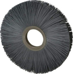 Osborn - 8" OD, 2" Arbor Hole, Crimped Nylon Wheel Brush - 1/2" Face Width, 2-5/8" Trim Length, 5,500 RPM - Exact Industrial Supply