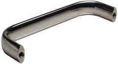 Amatom Electronic Hardware - 2-25/32" Long x 0.63" Wide x 1-1/2" High, Oval Handle - Clear Passivated, Stainless Steel, 2-1/2" Center to Center - Exact Industrial Supply