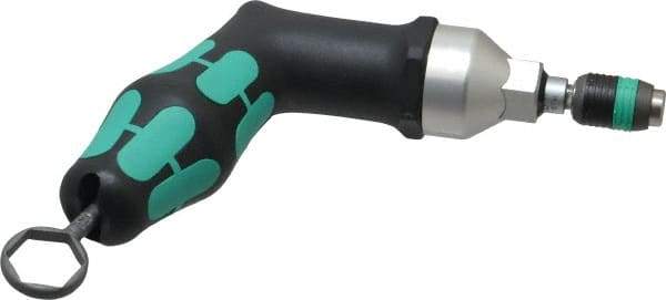 Wera - 25 to 55 In/Lb, Adjustable Torque Limiting Screwdriver - 6" OAL, 1/4" Drive, 2.5 In/Lb Graduation - Exact Industrial Supply