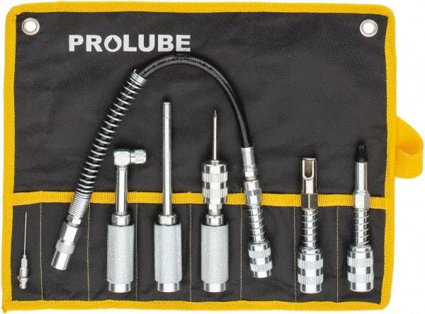 PRO-LUBE - Zinc Plated Grease Gun Accessory Kit - Exact Industrial Supply