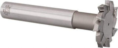 Interstate - 2-1/2" Cut Diam, 3/8" Cut Width, 23mm Neck Diam, 1" Shank Diam, 6-5/8" OAL, M42 Cobalt T-Slot Cutter - Staggered Teeth, 12 Teeth - Exact Industrial Supply