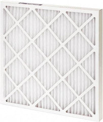 Made in USA - 10" Noml Height x 20" Noml Width x 1" Noml Depth, 35% Capture Efficiency, Wire-Backed Pleated Air Filter - MERV 8, Synthetic, Integrated Paperboard Frame, 300 Max FPM, 400 CFM, For Any Unit - Exact Industrial Supply