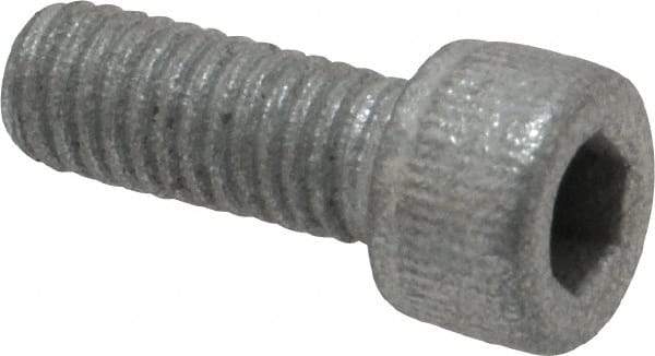 Value Collection - #10-32 UNF Hex Socket Drive, Socket Cap Screw - Alloy Steel, Zinc-Plated Finish, Fully Threaded, 1/2" Length Under Head - Exact Industrial Supply