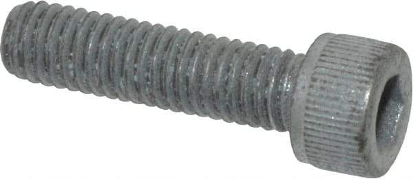 Value Collection - #10-32 UNF Hex Socket Drive, Socket Cap Screw - Alloy Steel, Zinc-Plated Finish, Fully Threaded, 3/4" Length Under Head - Exact Industrial Supply