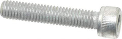 Value Collection - #10-32 UNF Hex Socket Drive, Socket Cap Screw - Alloy Steel, Zinc-Plated Finish, Fully Threaded, 1" Length Under Head - Exact Industrial Supply