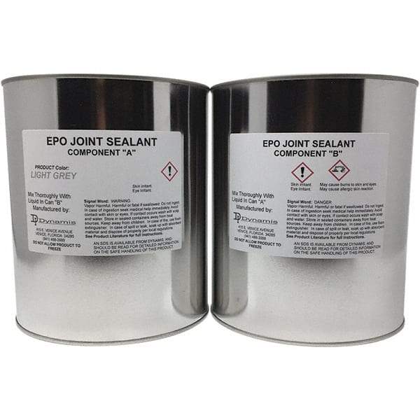 Made in USA - 2 Gal Concrete Repair/Resurfacing - Light Gray, 38.5 Sq Ft Coverage, Epoxy Resin - Exact Industrial Supply