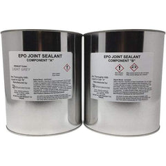 Made in USA - 2 Gal Concrete Repair/Resurfacing - Light Gray, 38.5 Sq Ft Coverage, Epoxy Resin - Exact Industrial Supply