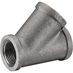 Black Pipe Fittings; Fitting Type: Wye; Fitting Size: 1″; Material: Malleable Iron; Finish: Black; Fitting Shape: Wye; Thread Standard: NPT; Connection Type: Threaded; Lead Free: No