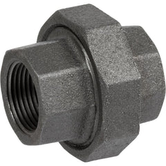Black Pipe Fittings; Fitting Type: Union; Fitting Size: 3″; Material: Malleable Iron; Finish: Black; Fitting Shape: Straight; Thread Standard: NPT; Connection Type: Threaded; Lead Free: No; Standards:  ™ASME ™B1.2.1; ASTM ™A197;  ™ASME ™B16.39;  ™UL ™List