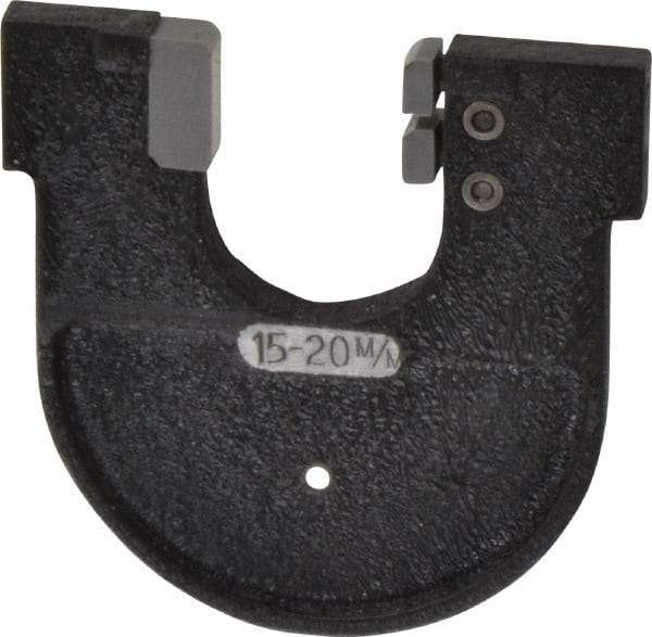 YPG - 0.57 to 0.76 Inch, Cast Iron MC0X Frame Snap Gage - Hardened Tool Steel Anvil - Exact Industrial Supply