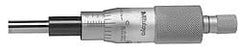 Mitutoyo - 1 Inch, 0.8268 Inch Ratchet Stop Thimble, 0.315 Inch Diameter x 34mm Long Spindle, Mechanical Micrometer Head - Exact Industrial Supply