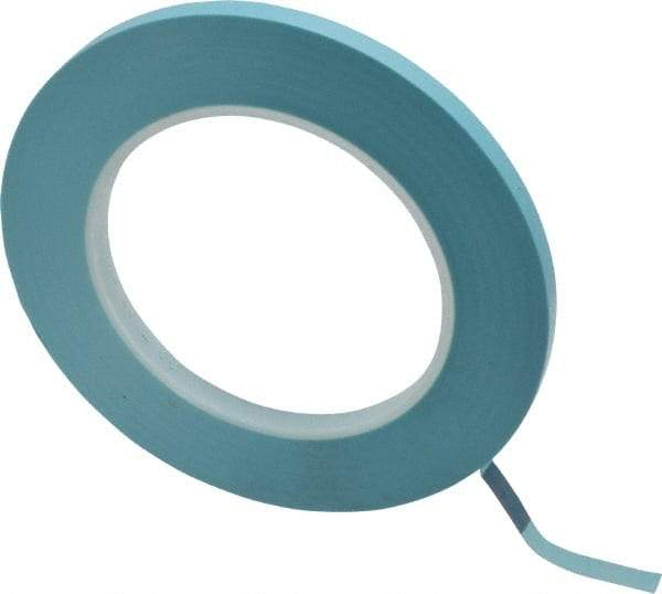 3M - 1/4" Wide x 60 Yd Long Blue Polypropylene Film Masking Tape - Series 215, 4.8 mil Thick, 15 In/Lb Tensile Strength - Exact Industrial Supply