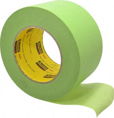 3M - 3" Wide x 60 Yd Long Green Paper Masking Tape - Series 401+/233+, 6.7 mil Thick, 25 In/Lb Tensile Strength - Exact Industrial Supply
