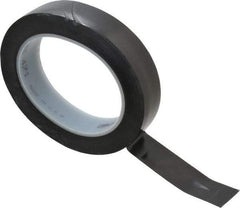 3M - Black Solid Color Vinyl Tape - 1" Wide x 108' Long x 5.2 mil Thick, General Traffic - Exact Industrial Supply