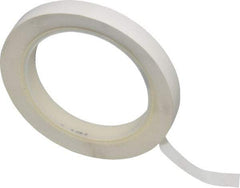 3M - White Solid Color Vinyl Tape - 1/2" Wide x 108' Long x 5.2 mil Thick, General Traffic - Exact Industrial Supply