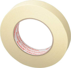 3M - 1" Wide x 60 Yd Long Tan Paper Masking Tape - Series 2364, 6.5 mil Thick, 24 In/Lb Tensile Strength - Exact Industrial Supply