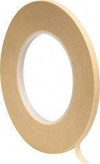 3M - 1/4" Wide x 60 Yd Long Tan Paper Masking Tape - Series 2380, 7.2 mil Thick, 28 In/Lb Tensile Strength - Exact Industrial Supply