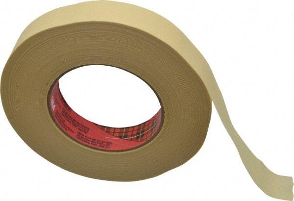 3M - 1" Wide x 60 Yd Long Tan Paper Masking Tape - Series 2693, 7.9 mil Thick, 29 In/Lb Tensile Strength - Exact Industrial Supply