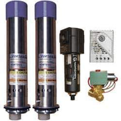 Vortec - 5,000 BTU per Hour, Vortex Enclosure Cooler with Thermostat - 3/4 Inch Diameter, 1/4 NPT Thread, 70 Cubic Ft. per min - Exact Industrial Supply