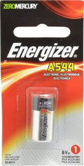 Energizer - Size A544, Alkaline, Photo Battery - 6 Volts, Flat Terminal, 4LR44, ANSI, IEC, NEDA Regulated - Exact Industrial Supply