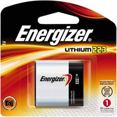 Energizer - Size 223, Lithium, Photo Battery - 6 Volts, Flat Terminal, CR-P2, IEC Regulated - Exact Industrial Supply