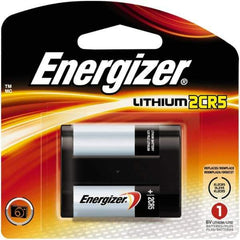 Energizer - Size 2CR5, Lithium, Photo Battery - 6 Volts, Flat Terminal, 2CR5, IEC Regulated - Exact Industrial Supply