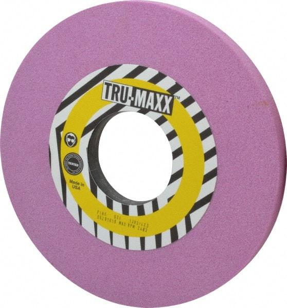 Tru-Maxx - 10" Diam x 3" Hole x 3/4" Thick, I Hardness, 60 Grit Surface Grinding Wheel - Aluminum Oxide, Type 1, Medium Grade, 2,483 Max RPM, Vitrified Bond, No Recess - Exact Industrial Supply