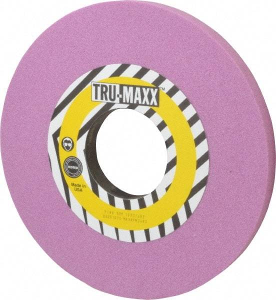 Tru-Maxx - 10" Diam x 3" Hole x 3/4" Thick, K Hardness, 60 Grit Surface Grinding Wheel - Aluminum Oxide, Type 1, Medium Grade, 2,483 Max RPM, Vitrified Bond, No Recess - Exact Industrial Supply