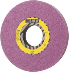 Tru-Maxx - 10" Diam x 3" Hole x 1" Thick, H Hardness, 46 Grit Surface Grinding Wheel - Aluminum Oxide, Type 1, Coarse Grade, 2,480 Max RPM, Vitrified Bond, No Recess - Exact Industrial Supply