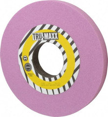 Tru-Maxx - 10" Diam x 3" Hole x 1" Thick, I Hardness, 46 Grit Surface Grinding Wheel - Aluminum Oxide, Type 1, Coarse Grade, 2,483 Max RPM, Vitrified Bond, No Recess - Exact Industrial Supply