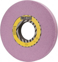 Tru-Maxx - 10" Diam x 3" Hole x 1" Thick, H Hardness, 60 Grit Surface Grinding Wheel - Aluminum Oxide, Type 1, Medium Grade, 3,250 Max RPM, Vitrified Bond, No Recess - Exact Industrial Supply
