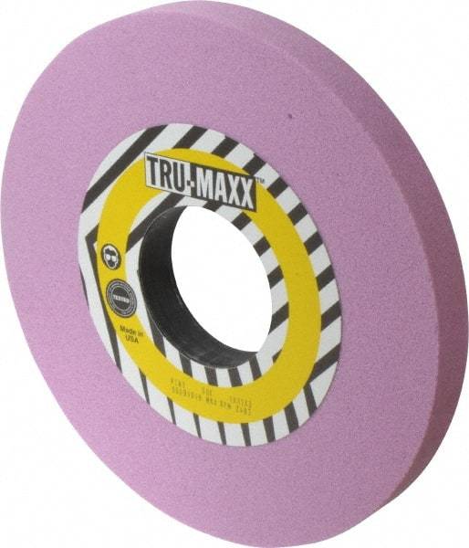 Tru-Maxx - 10" Diam x 3" Hole x 1" Thick, K Hardness, 60 Grit Surface Grinding Wheel - Aluminum Oxide, Type 1, Medium Grade, 2,483 Max RPM, Vitrified Bond, No Recess - Exact Industrial Supply