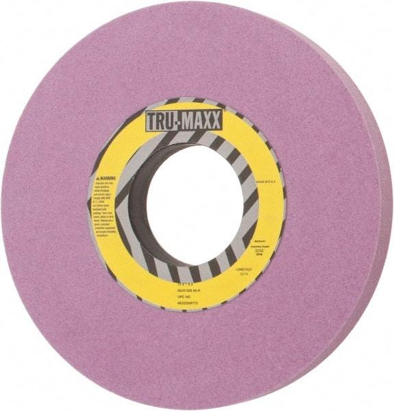 Tru-Maxx - 10" Diam x 3" Hole x 1" Thick, K Hardness, 80 Grit Surface Grinding Wheel - Aluminum Oxide, Type 1, Medium Grade, 3,250 Max RPM, Vitrified Bond, No Recess - Exact Industrial Supply