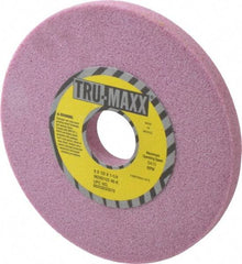 Tru-Maxx - 6" Diam x 1-1/4" Hole x 1/2" Thick, K Hardness, 46 Grit Surface Grinding Wheel - Aluminum Oxide, Type 1, Coarse Grade, 5,410 Max RPM, Vitrified Bond, No Recess - Exact Industrial Supply