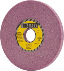 Tru-Maxx - 7" Diam x 1-1/4" Hole x 1/2" Thick, I Hardness, 46 Grit Surface Grinding Wheel - Aluminum Oxide, Type 1, Coarse Grade, 3,600 Max RPM, Vitrified Bond, No Recess - Exact Industrial Supply