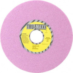 Tru-Maxx - 7" Diam x 1-1/4" Hole x 1/4" Thick, K Hardness, 46 Grit Surface Grinding Wheel - Aluminum Oxide, Type 1, Coarse Grade, 3,600 Max RPM, Vitrified Bond, No Recess - Exact Industrial Supply