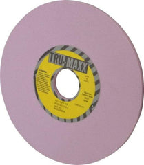 Tru-Maxx - 7" Diam x 1-1/4" Hole x 1/4" Thick, J Hardness, 120 Grit Surface Grinding Wheel - Aluminum Oxide, Type 1, Fine Grade, 3,600 Max RPM, Vitrified Bond, No Recess - Exact Industrial Supply