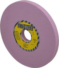 Tru-Maxx - 7" Diam x 1-1/4" Hole x 1/2" Thick, H Hardness, 80 Grit Surface Grinding Wheel - Aluminum Oxide, Type 1, Medium Grade, 3,600 Max RPM, Vitrified Bond, No Recess - Exact Industrial Supply