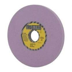Tru-Maxx - 7" Diam x 1-1/4" Hole x 1/2" Thick, H Hardness, 100 Grit Surface Grinding Wheel - Aluminum Oxide, Type 1, Fine Grade, 3,600 Max RPM, Vitrified Bond, No Recess - Exact Industrial Supply