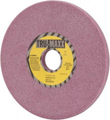 Tru-Maxx - 7" Diam x 1-1/4" Hole x 1/2" Thick, K Hardness, 46 Grit Surface Grinding Wheel - Aluminum Oxide, Type 1, Coarse Grade, 3,600 Max RPM, Vitrified Bond, No Recess - Exact Industrial Supply