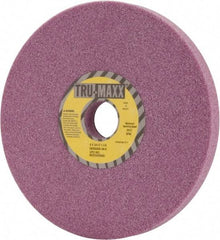 Tru-Maxx - 8" Diam x 1-1/4" Hole x 3/4" Thick, K Hardness, 46 Grit Surface Grinding Wheel - Aluminum Oxide, Type 1, Coarse Grade, 3,600 Max RPM, Vitrified Bond, No Recess - Exact Industrial Supply