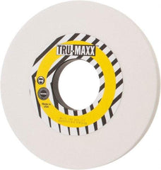 Tru-Maxx - 10" Diam x 3" Hole x 3/4" Thick, H Hardness, 46 Grit Surface Grinding Wheel - Aluminum Oxide, Type 1, Coarse Grade, 2,483 Max RPM, Vitrified Bond, No Recess - Exact Industrial Supply