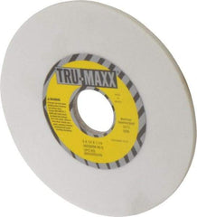 Tru-Maxx - 6" Diam x 1-1/4" Hole x 1/4" Thick, K Hardness, 80 Grit Surface Grinding Wheel - Aluminum Oxide, Type 1, Medium Grade, 5,410 Max RPM, Vitrified Bond, No Recess - Exact Industrial Supply