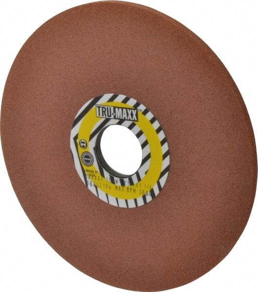 Tru-Maxx - 7" Diam x 1-1/4" Hole x 1/4" Thick, M Hardness, 150 Grit Surface Grinding Wheel - Aluminum Oxide, Type 1, Very Fine Grade, 3,600 Max RPM, Vitrified Bond, No Recess - Exact Industrial Supply