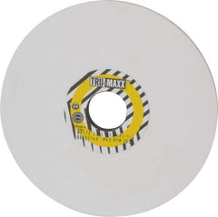 Tru-Maxx - 7" Diam x 1-1/4" Hole x 1/4" Thick, L Hardness, 220 Grit Surface Grinding Wheel - Aluminum Oxide, Type 1, Very Fine Grade, 3,600 Max RPM, Vitrified Bond, No Recess - Exact Industrial Supply